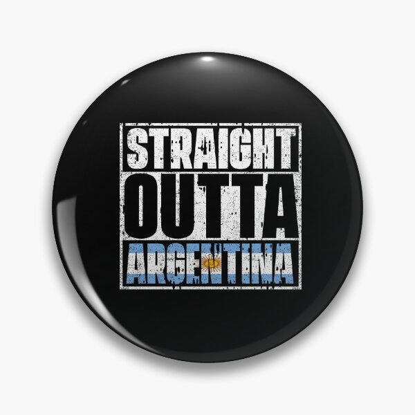 Item preview, Straight Outta Argentina Flag designed and sold by CosmoKitsch.