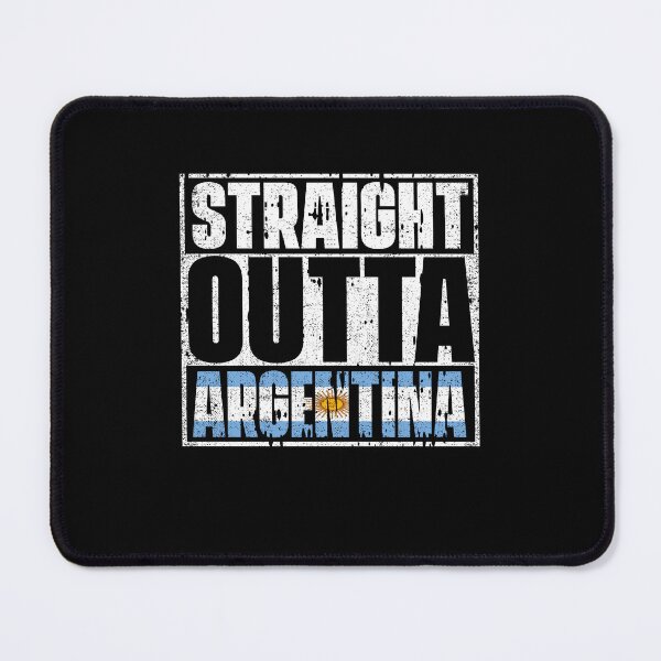 Item preview, Straight Outta Argentina Flag designed and sold by CosmoKitsch.