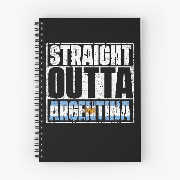 Item preview, Straight Outta Argentina Flag designed and sold by CosmoKitsch.
