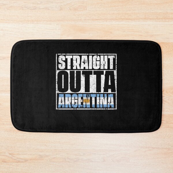 Item preview, Straight Outta Argentina Flag designed and sold by CosmoKitsch.