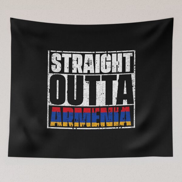 Item preview, Straight Outta armenia Flag designed and sold by CosmoKitsch.