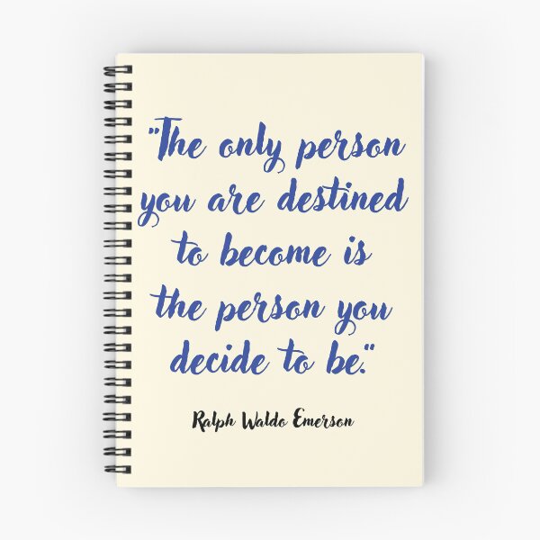 Item preview, The only person you are . . . Ralph Waldo Emerson Quotation designed and sold by CharlottePlaceArt.