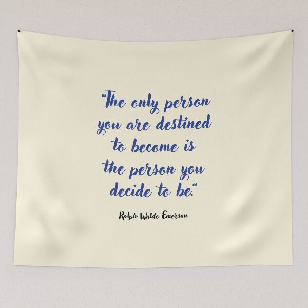 Item preview, The only person you are . . . Ralph Waldo Emerson Quotation designed and sold by CharlottePlaceArt.