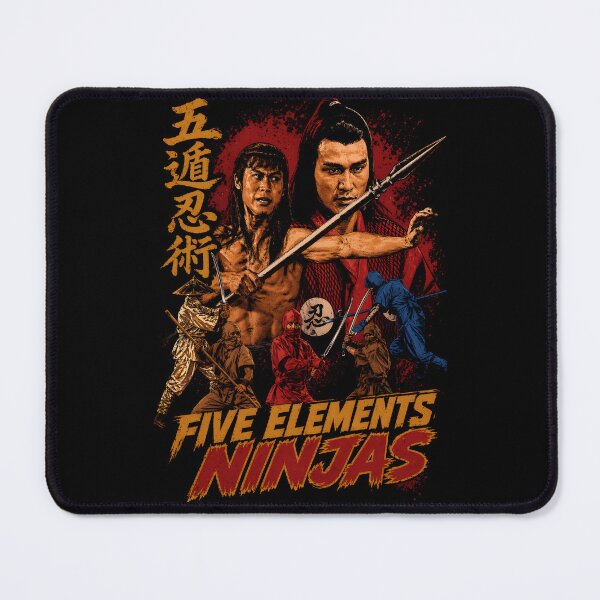 Item preview, Five Elements Ninjas - Retro Martial Arts Cult Classic designed and sold by Realmendesign.