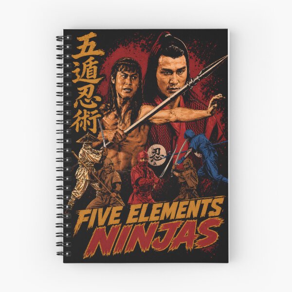 Item preview, Five Elements Ninjas - Retro Martial Arts Cult Classic designed and sold by Realmendesign.