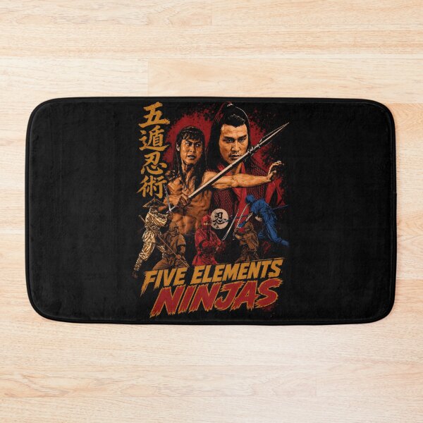 Item preview, Five Elements Ninjas - Retro Martial Arts Cult Classic designed and sold by Realmendesign.
