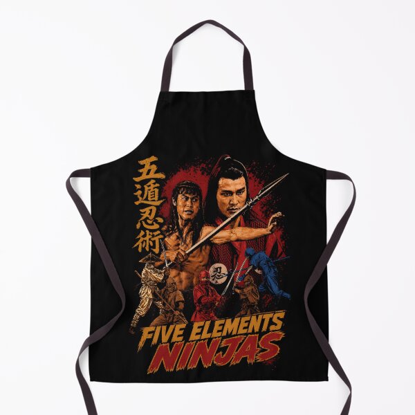 Item preview, Five Elements Ninjas - Retro Martial Arts Cult Classic designed and sold by Realmendesign.