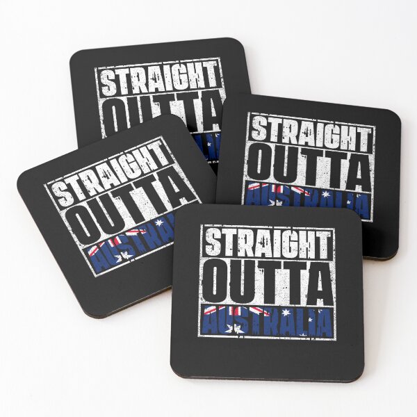 Item preview, Straight Outta Australia Flag designed and sold by CosmoKitsch.