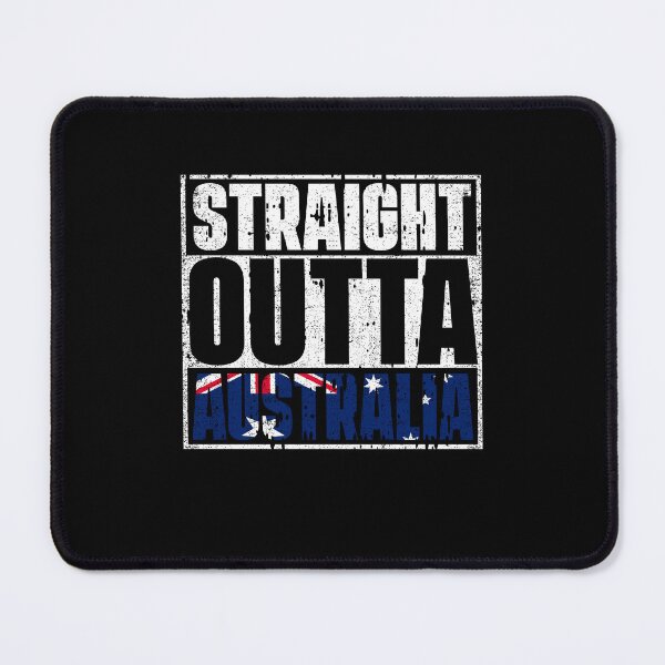 Item preview, Straight Outta Australia Flag designed and sold by CosmoKitsch.