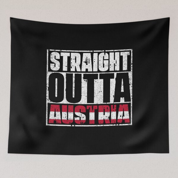 Item preview, Straight Outta Austria Flag designed and sold by CosmoKitsch.