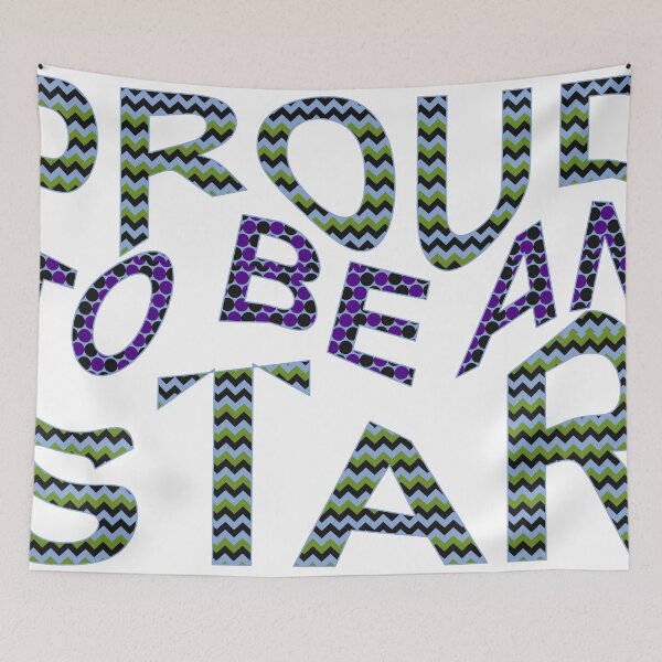 Item preview, Proud To Be An Star Wavy Text designed and sold by TheIconSmith.