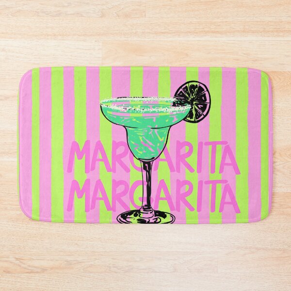 Item preview, Trendy Pink Stripes Margarita Summer Illustration designed and sold by MaiZephyr.