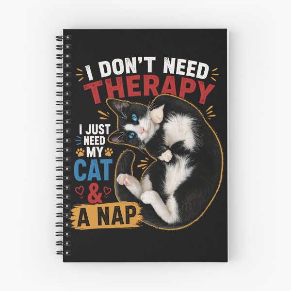 Item preview, I Don’t Need Therapy Funny Cat Meme | I Just Need My Cat And A Nap Humor Design designed and sold by IdentityThread.
