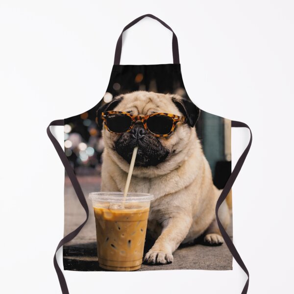 Item preview, Funny Pug Iced Coffee ,Dog Coffee Lover designed and sold by will freed18.