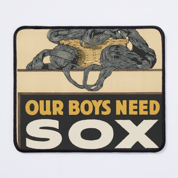 Item preview, Our Boys Need Sox Knit Your Bit Red Cross 1917 designed and sold by Vintage Poster 1914-1945 Archive.