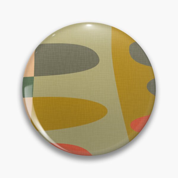 Item preview, MCM abstract shapes - shades of green and orange designed and sold by JMgraphic.