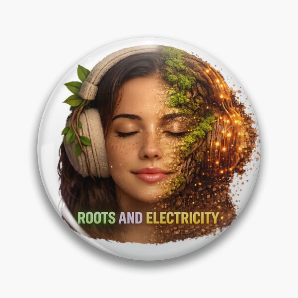Item preview,  Roots and Electricity — Organic House Symbiosis designed and sold by  ZenRave Designs.