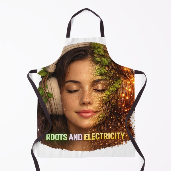 Item preview, Roots and Electricity — Organic House Symbiosis designed and sold by ZenRave Designs.