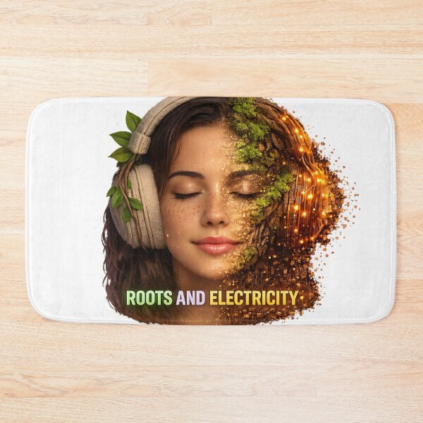 Item preview,  Roots and Electricity — Organic House Symbiosis designed and sold by  ZenRave Designs.