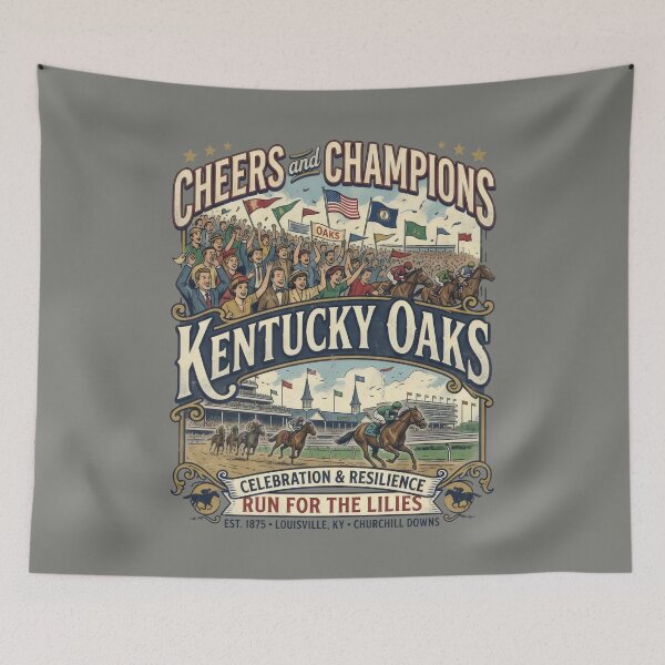 Item preview, Kentucky Horse Racing Cheers Champions Equestrian designed and sold by SplashTastic.