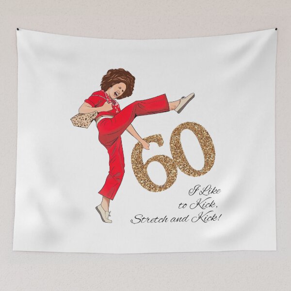 Item preview, I'm 60 and I like to Kick, Sally O'Malley is 60 ,60th Birthday, I'm 50 and I like to Kick, Sally O'Malley is 50, 50th Birthday, 50 Year Old designed and sold by M-Andrews.