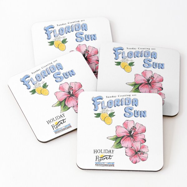 Item preview, Florida Sunshine Vibes – Tropical Flower Beach Holiday Art designed and sold by PulseCanvas.