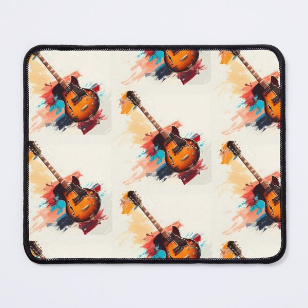 Item preview, semi hollow Jazz guitar painting artwork designed and sold by gut2000.