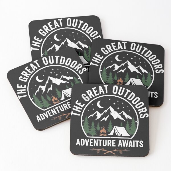 Item preview, The Great Outdoors Adventure Awaits Camping Scene designed and sold by Owcomm.