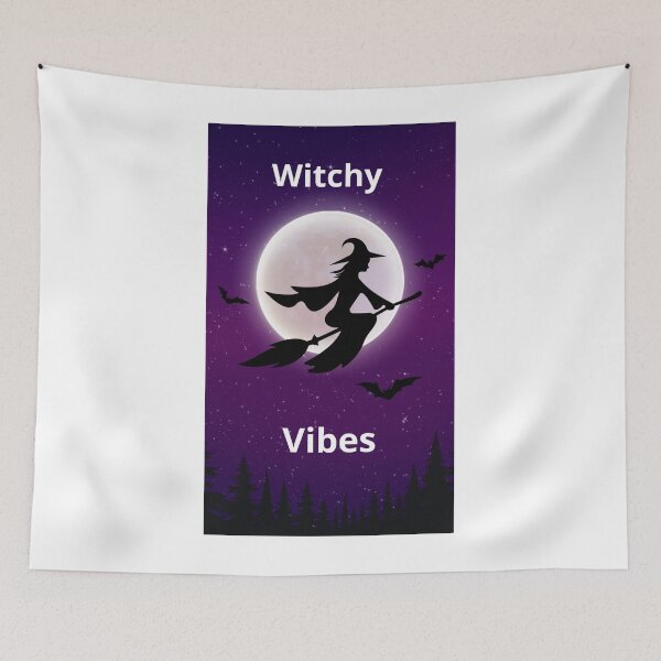 Item preview, Witchy Vibes Aesthetic Design - Spooky Cute Halloween Witch Moon designed and sold by Mastalina99.