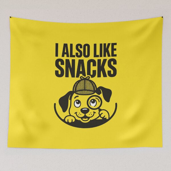 Item preview, Funny Detective Dog I Also Like Snacks Puppy designed and sold by SplashTastic.