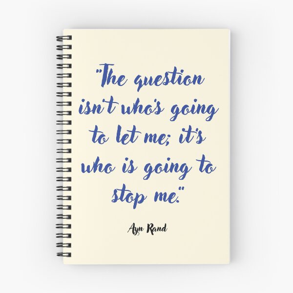 Item preview, The question isn't . . . Ayn Rand Quotation designed and sold by CharlottePlaceArt.