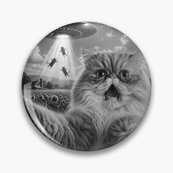 Item preview, Cat Selfie With Alien UFO Funny Cat Gifts designed and sold by will freed18.