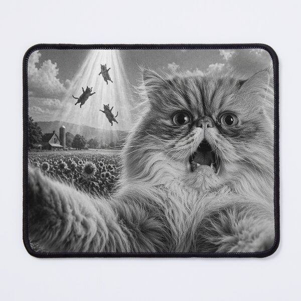 Item preview, Cat Selfie With Alien UFO Funny Cat Gifts designed and sold by will freed18.