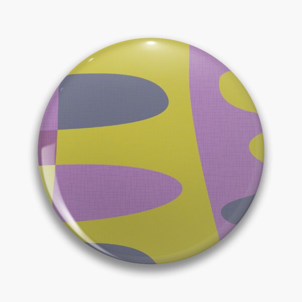 Item preview, MCM abstract shapes - lime green and purple designed and sold by JMgraphic.