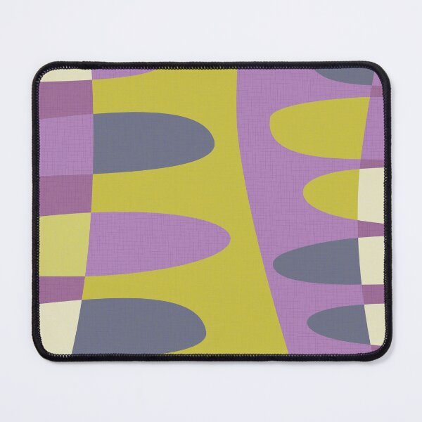 Item preview, MCM abstract shapes - lime green and purple designed and sold by JMgraphic.
