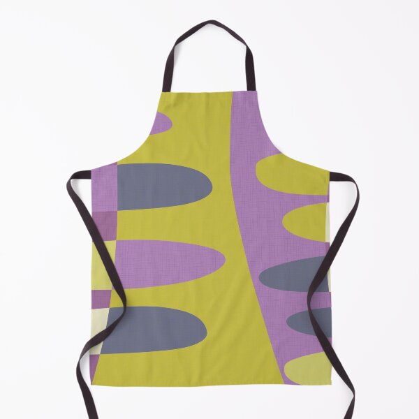Item preview, MCM abstract shapes - lime green and purple designed and sold by JMgraphic.