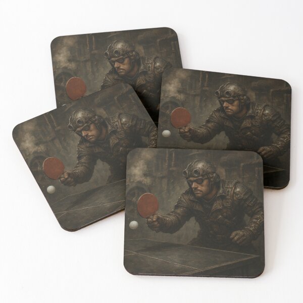 Item preview, Steampunk Ping Pong T-Shirt: Industrial Post-Apocalyptic Table Tennis Art designed and sold by OhMyPingCo.