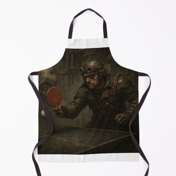 Item preview, Steampunk Ping Pong T-Shirt: Industrial Post-Apocalyptic Table Tennis Art designed and sold by OhMyPingCo.