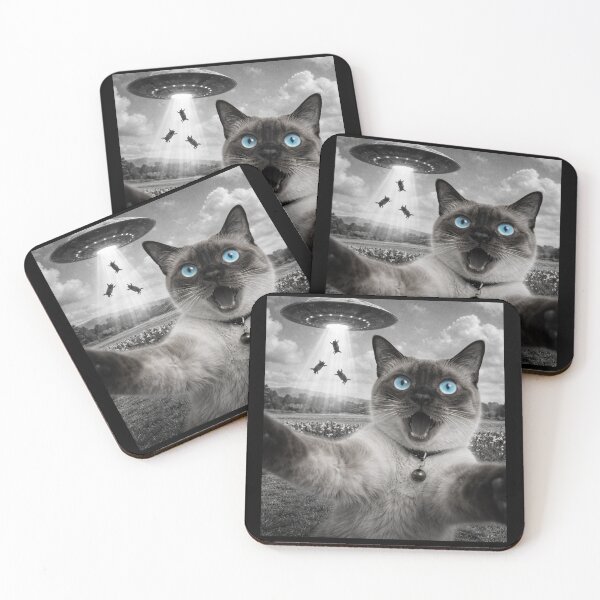 Item preview, Alien Cat Selfie UFO Gifts Men Teen Boys Graphic designed and sold by will freed18.