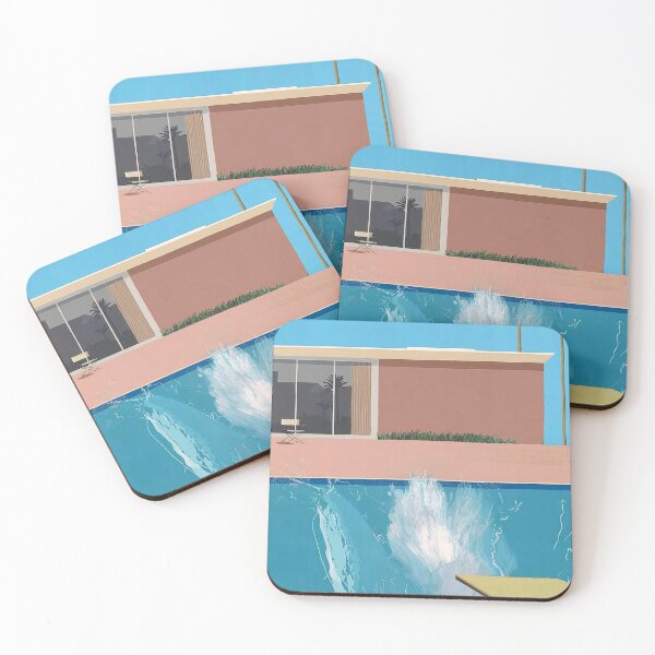 Item preview, David Hockney Inspired Poolside Pop Art | Vibrant Modern California Style designed and sold by Bondira-Spono.
