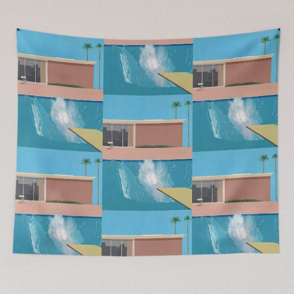 Item preview, David Hockney Inspired Poolside Pop Art | Vibrant Modern California Style designed and sold by Bondira-Spono.
