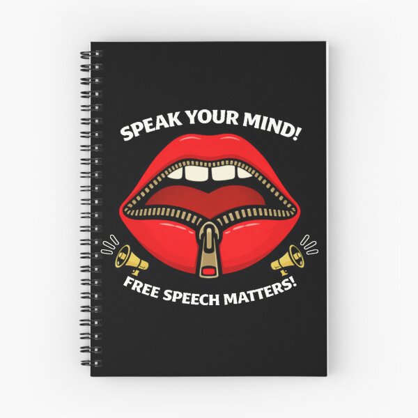Item preview, Free speach speak your mind  designed and sold by JamesDunican.