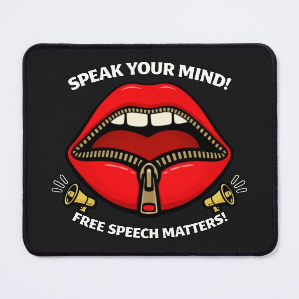 Item preview, Free speach speak your mind designed and sold by JamesDunican.