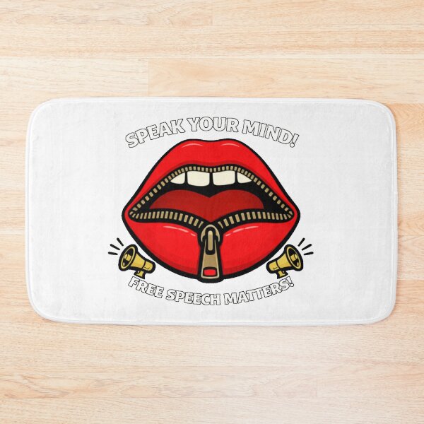 Item preview, Free speach speak your mind  designed and sold by JamesDunican.