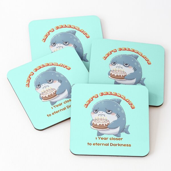 Item preview, Sarcastic Birthday Shark! designed and sold by Nature's Chibis.
