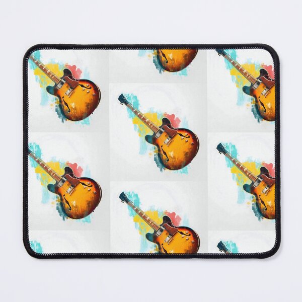 Item preview, semi hollow Jazz guitar painting artwork designed and sold by gut2000.