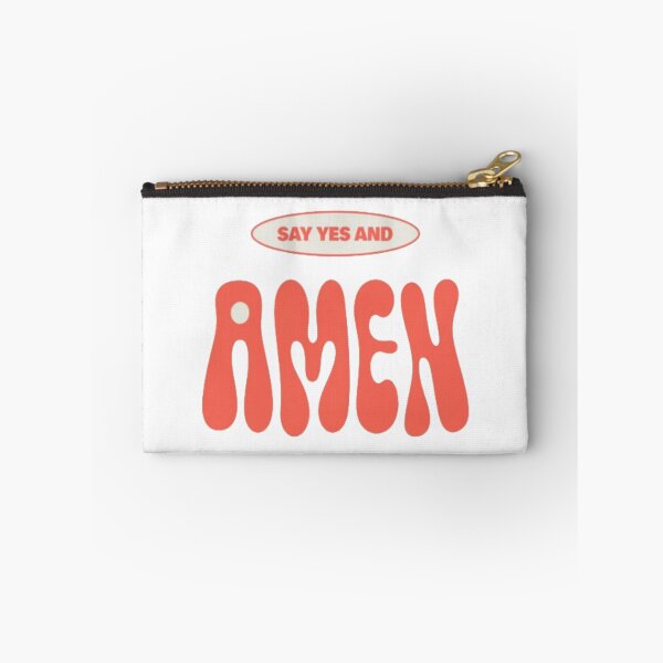 Item preview, SAY YES AND AMEN Retro Faith Typography | Positive Christian Encouragement Design designed and sold by Bright Nest Studio.