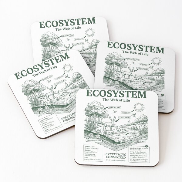Item preview, Ecosystem Web of Life Biology Diagram designed and sold by FreshVibe Prints.