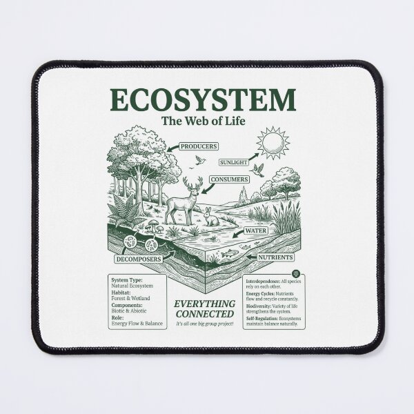 Item preview, Ecosystem Web of Life Biology Diagram designed and sold by FreshVibe Prints.