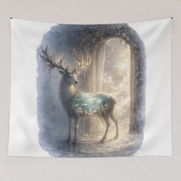 Item preview, Wish I Was Somewhere Else – Deer designed and sold by InkWanderStudio.